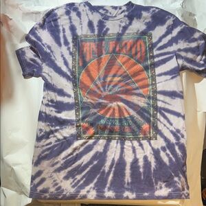 Pink Floyd - Filmore East April 16th, 1970 Purple Tie-Dye Graphic T-Shirt